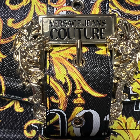 Versace Jeans Collection Black and Yellow Crossbody Bag - Picture 3 of 8